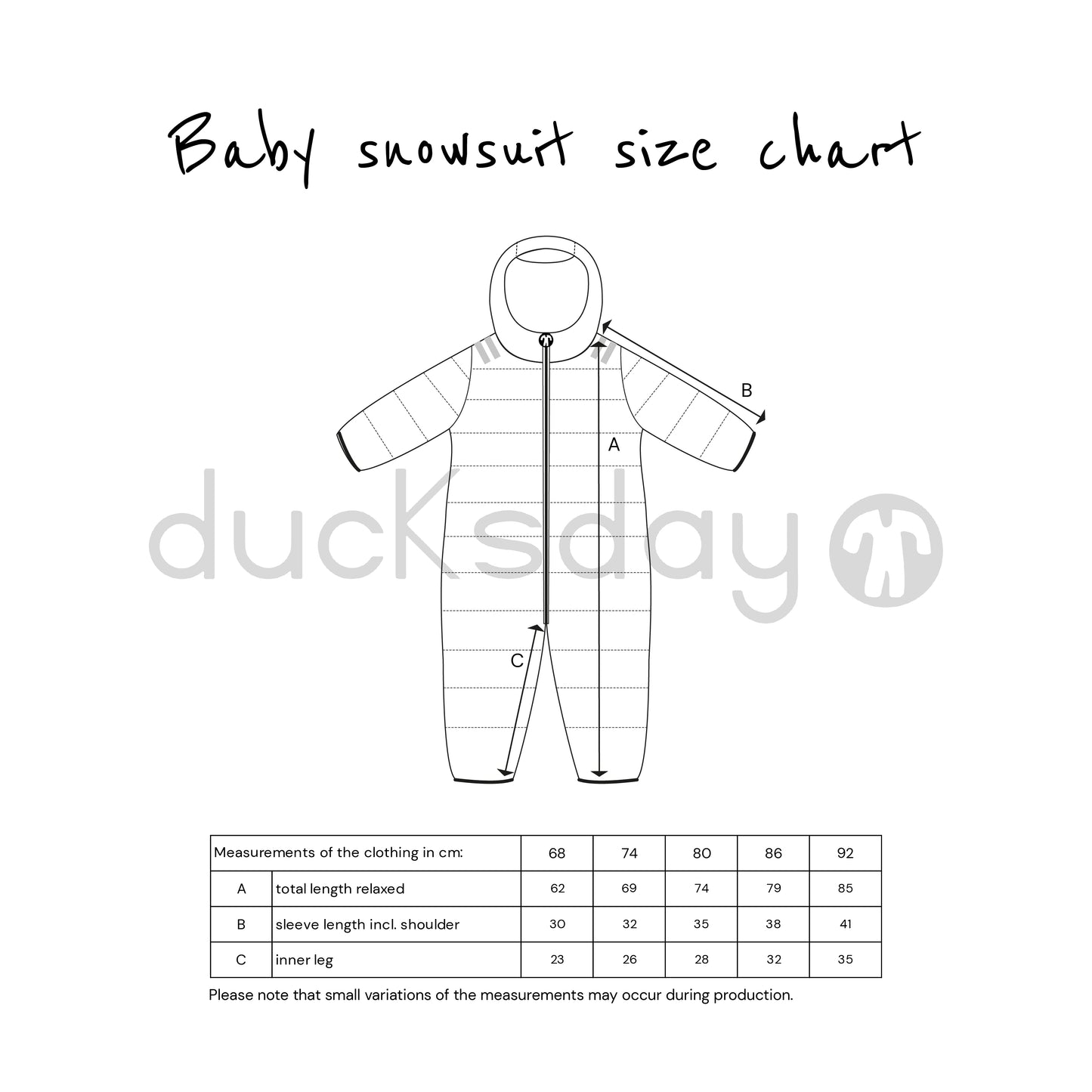 Snowsuit (costum de iarnă) Puck (baby) - DucKsday