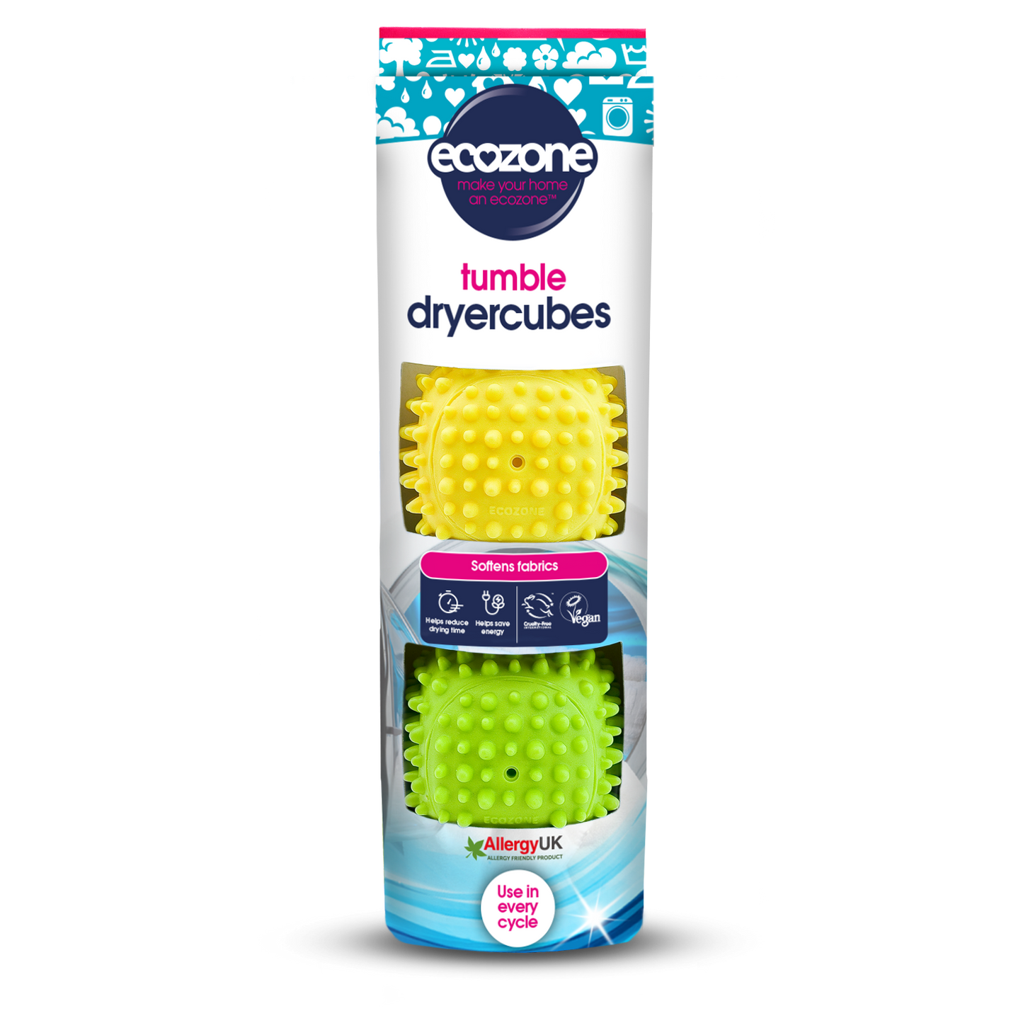 Dryer Cubes - Set cuburi 3 în 1, pt uscare rapidă și catifelarea hainelor - Ecozone 2 buc