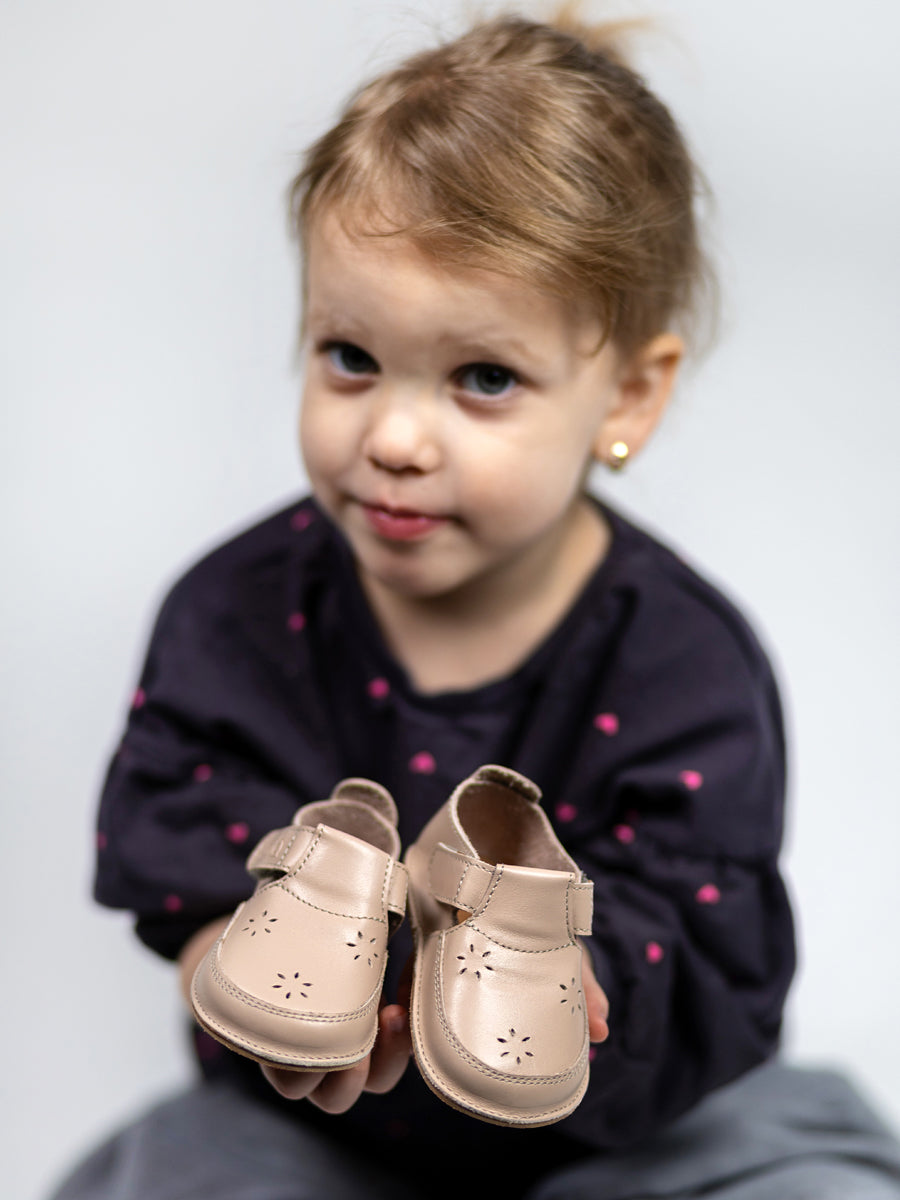 Pantofi barefoot ERDA - Rose Fleur