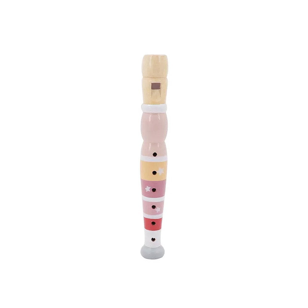 Flaut din lemn, roz, 20 cm - Fakopancs