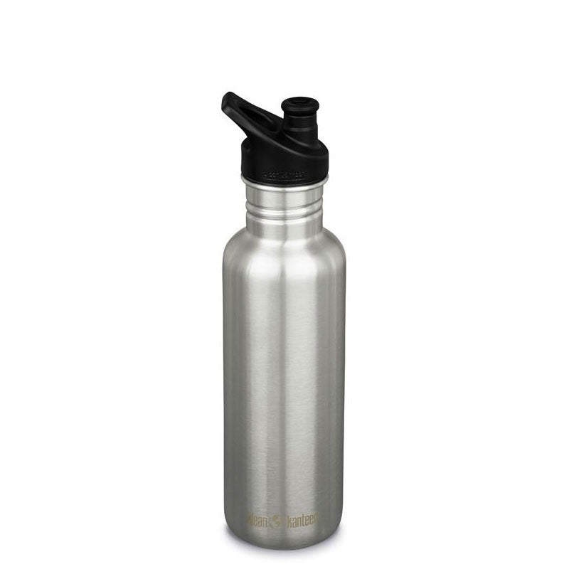 Recipient din otel inoxidabil 800 ml cu capac sport - Klean Kanteen - Brushed Stainless