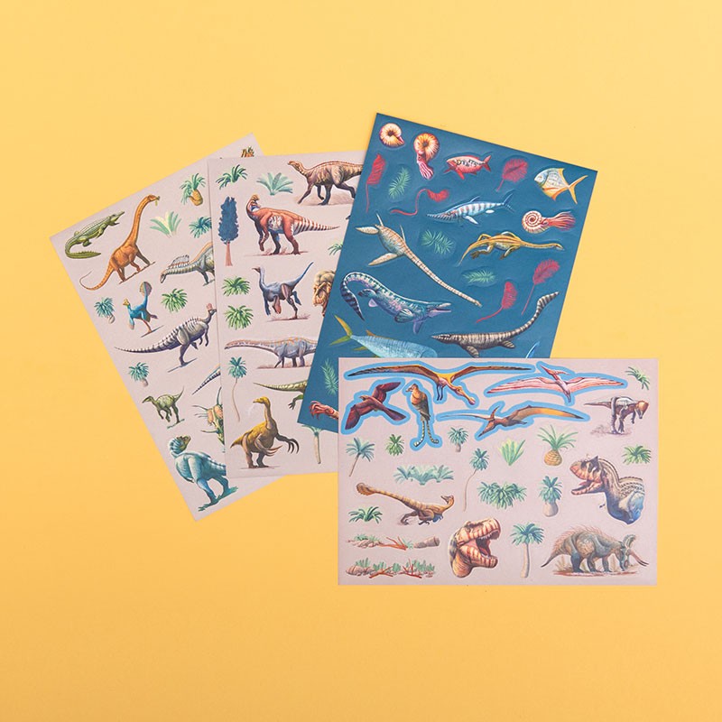 Set cu abțibilduri repoziționabile Dinozauri, Londji