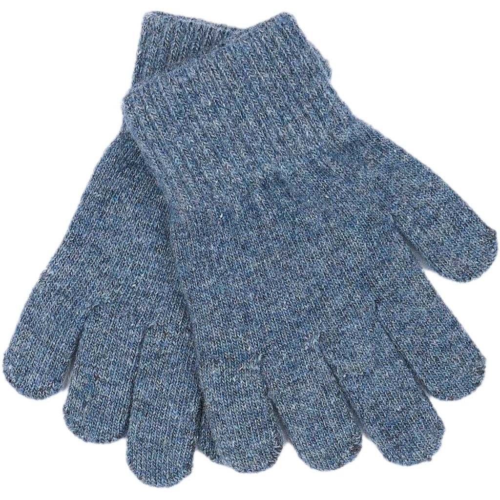 Mănuși tricotate cu lână Magic Gloves Mikk-line - set de 3 perechi Duffel Bag- Chocolate Chip - Orion Blue