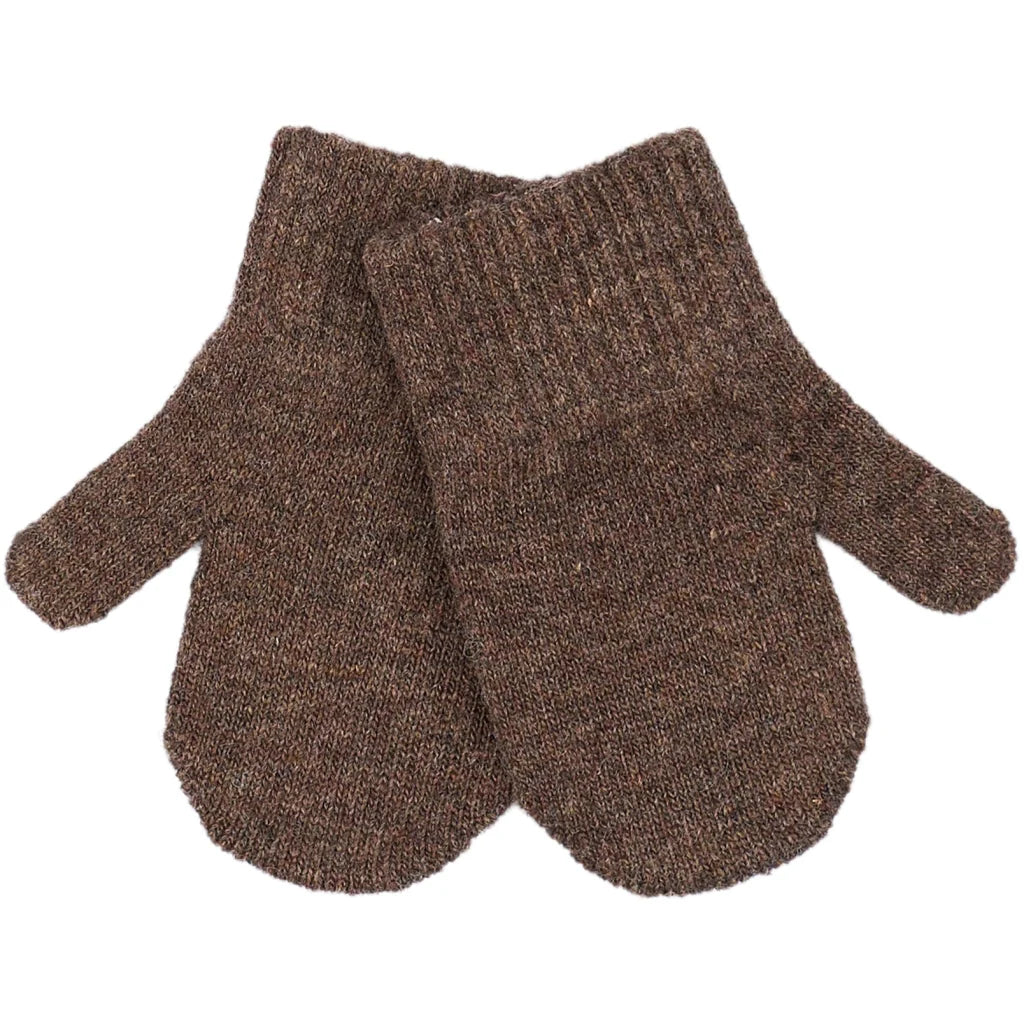 Mănuși Mikk-line tricotate cu lână - set de 3 perechi: Nightshade - Chocolate Chip - Rosé Brown