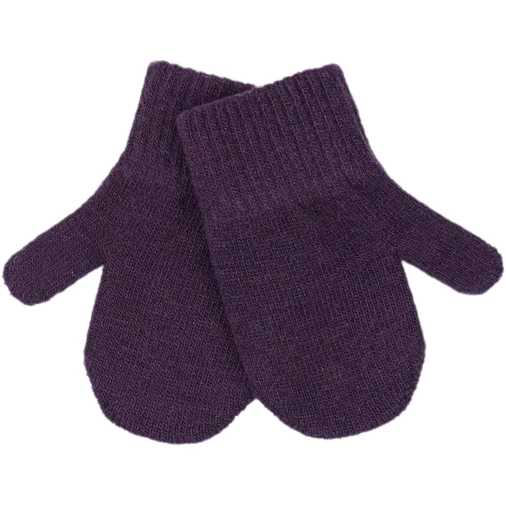 Mănuși Mikk-line tricotate cu lână - set de 3 perechi: Nightshade - Chocolate Chip - Rosé Brown