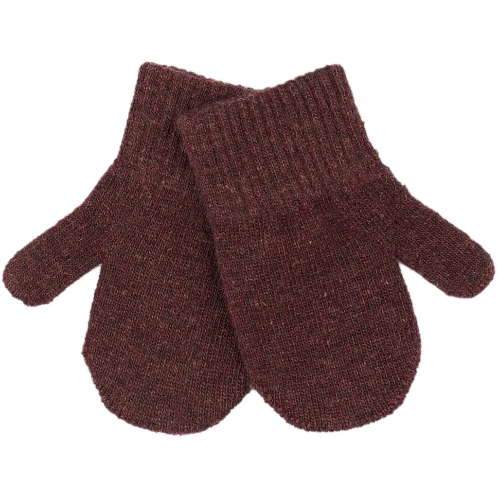 Mănuși Mikk-line tricotate cu lână - set de 3 perechi: Nightshade - Chocolate Chip - Rosé Brown