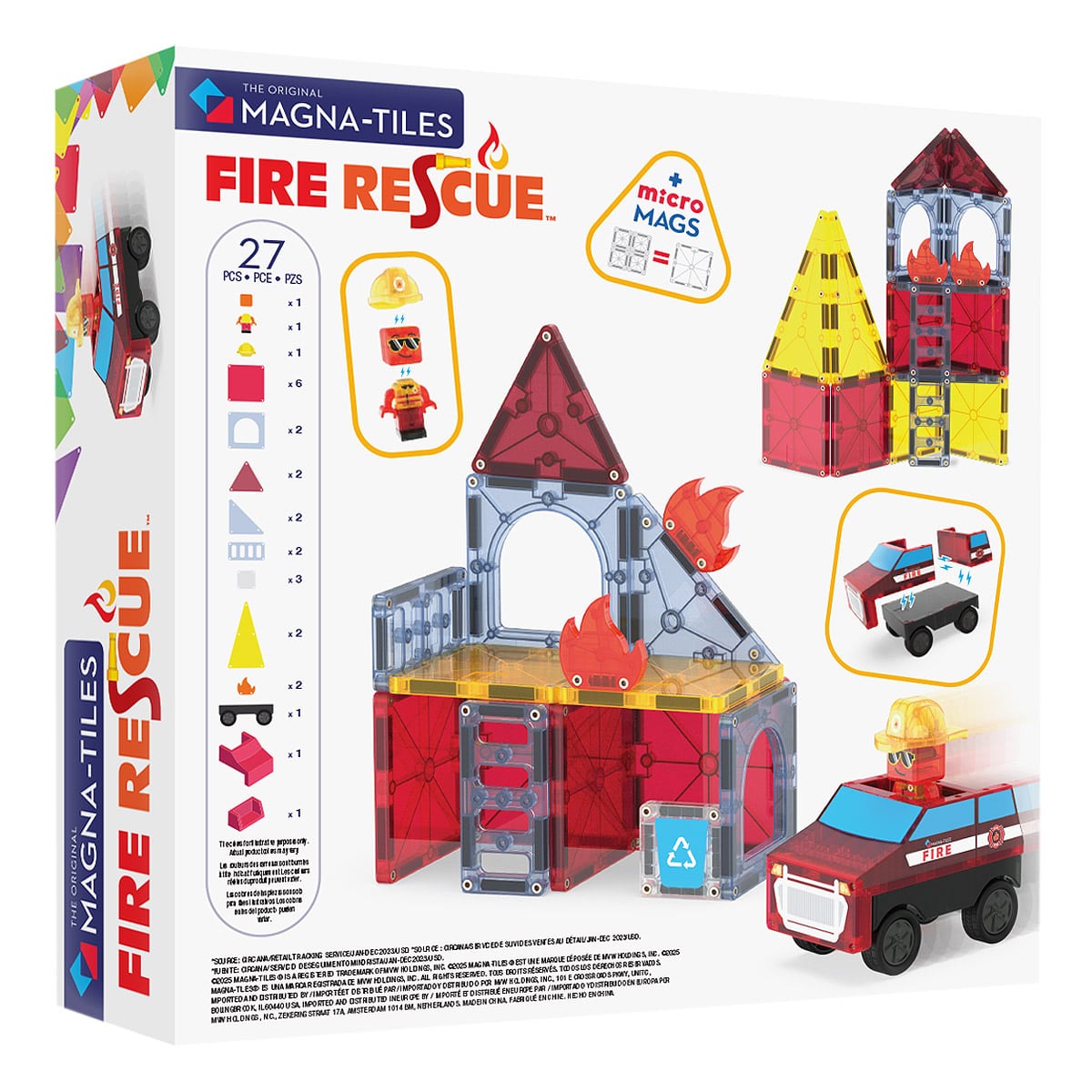 MAGNA-TILES Fire Rescue, 27 piese