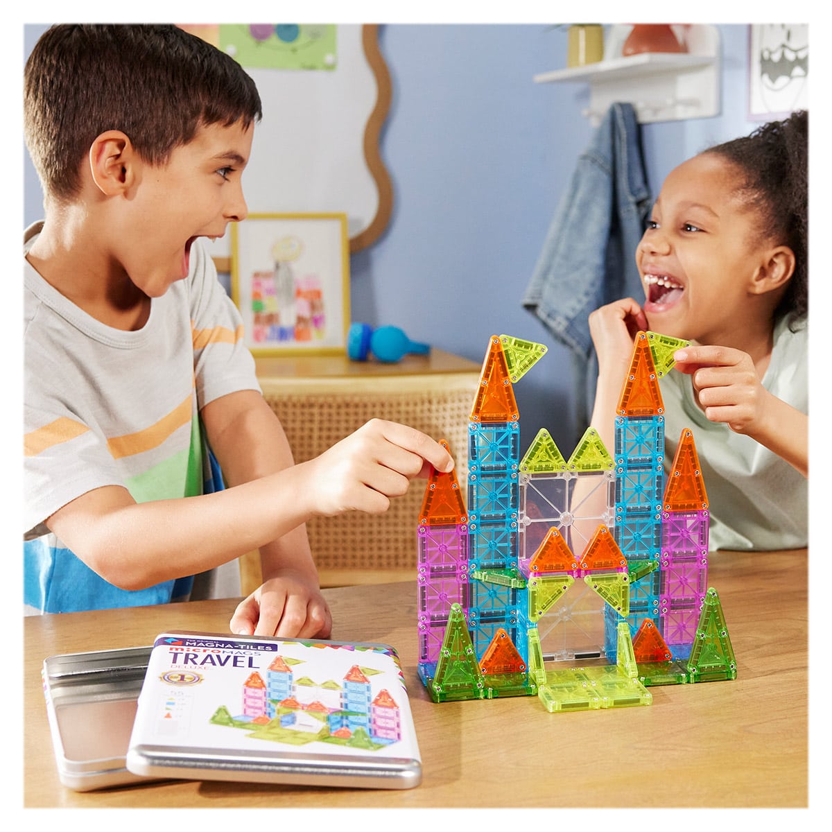 MAGNA-TILES microMAGS Travel Deluxe, 55 piese