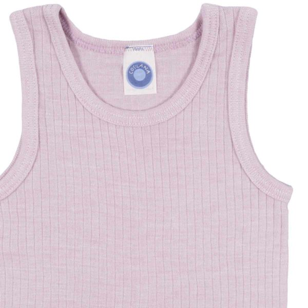 Maiou din bumbac, lână merinos și mătase Cosilana - Dusty Pink