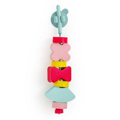 Beedi Shapes, forme colorate de înșirat din spumă, Quut Toys