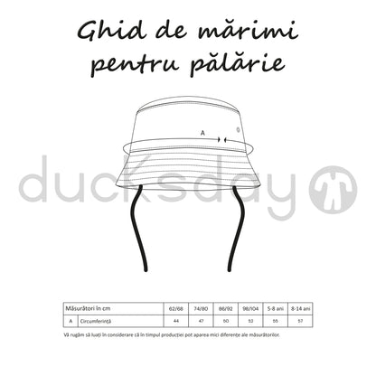 Pălărie de soare bucket UPF50+ - DucKsday - Cala