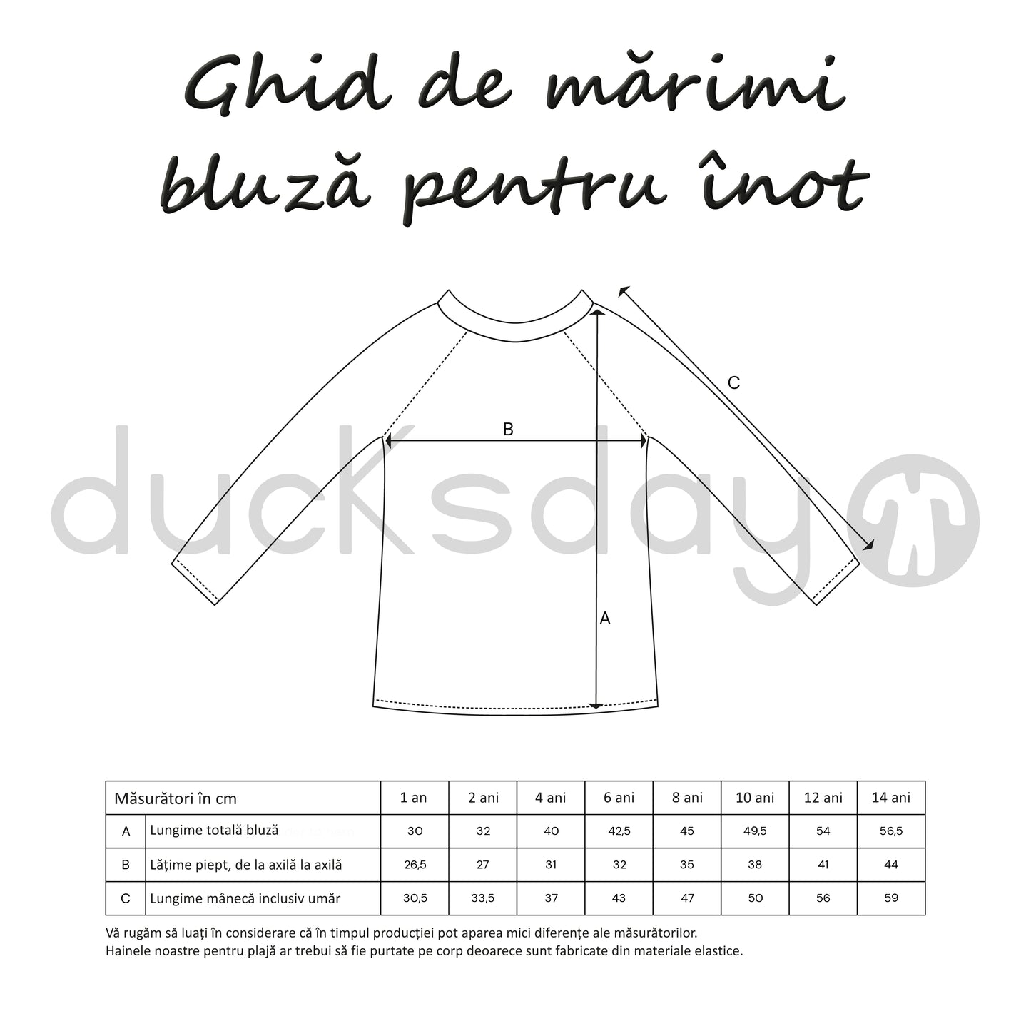 DucKsday - Bluza pentru inot cu protectie solara UPF 50+ - Waikiki