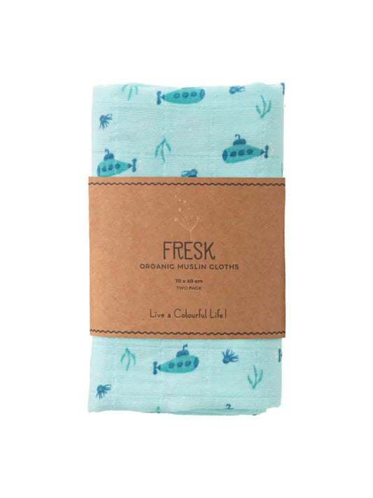 Set 2 museline 70x60 cm, model Submarine - Fresk