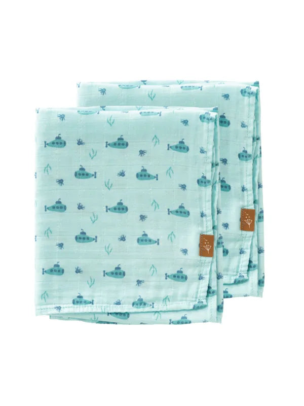 Set 2 museline 70x60 cm, model Submarine - Fresk