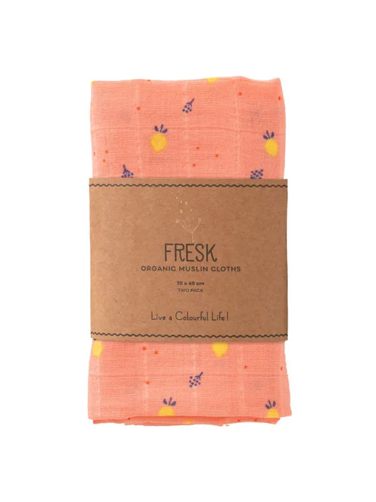 Set 2 museline 70x60 cm, model Summer Fruit - Fresk