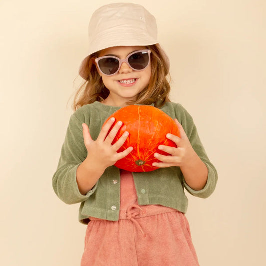 Ochelari de soare Ki ET LA, 4-6 ani - Butterfly Pink Glitter