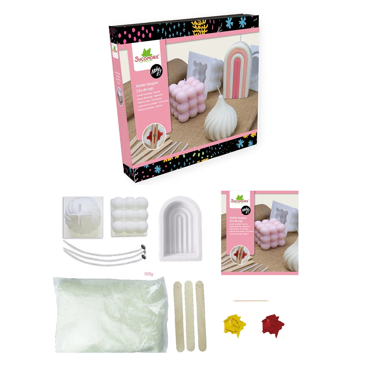 Atelier DIY, lumânări din ceară de soia - Sycomore