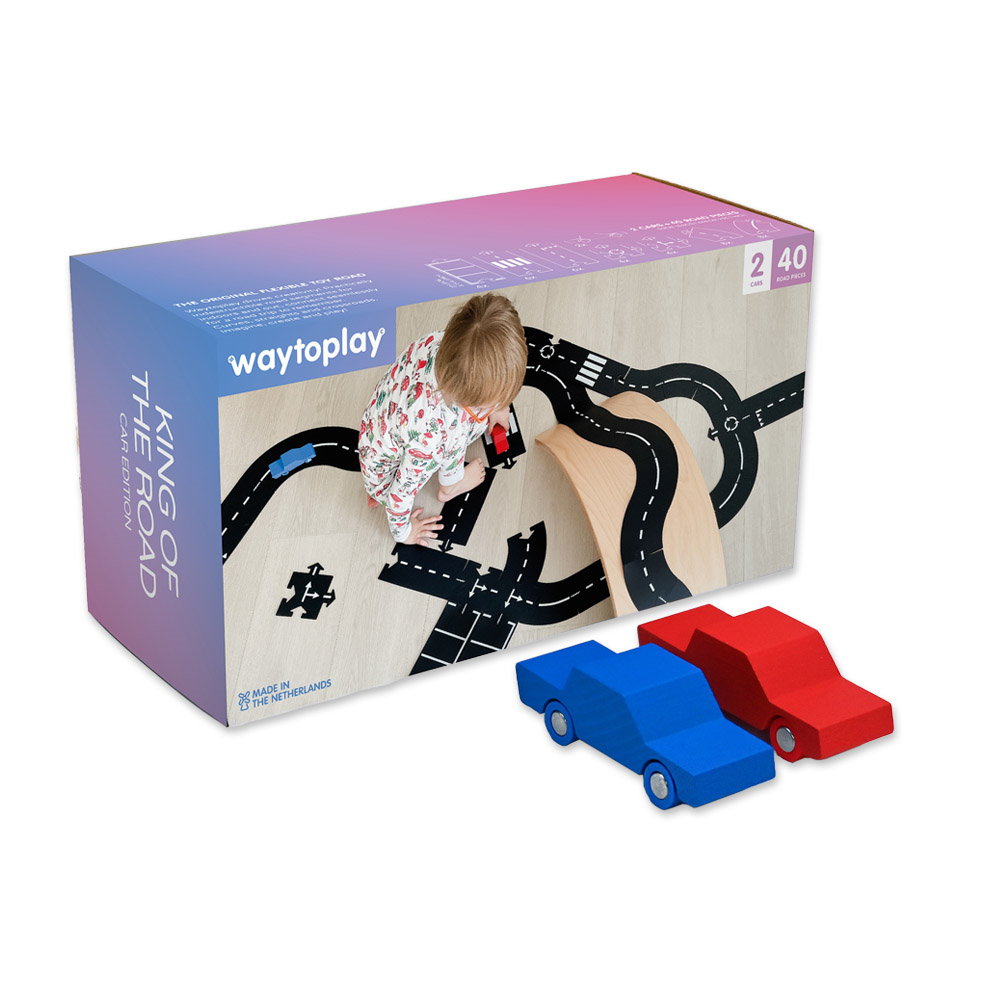 Traseu auto Waytoplay, King of the road Car Edition, 40 piese