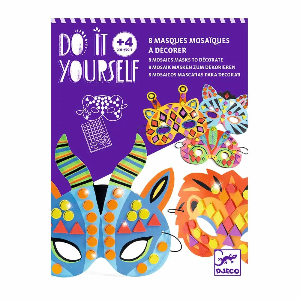 Set DIY Djeco, măști animale