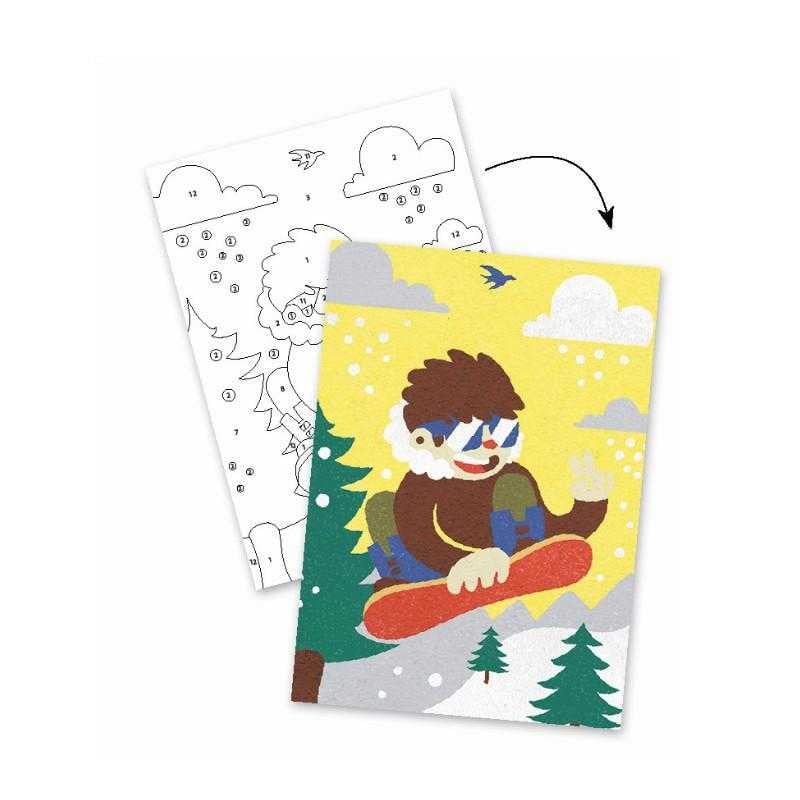 Atelier creativ cu nisip, Sporturi cu placa - Djeco