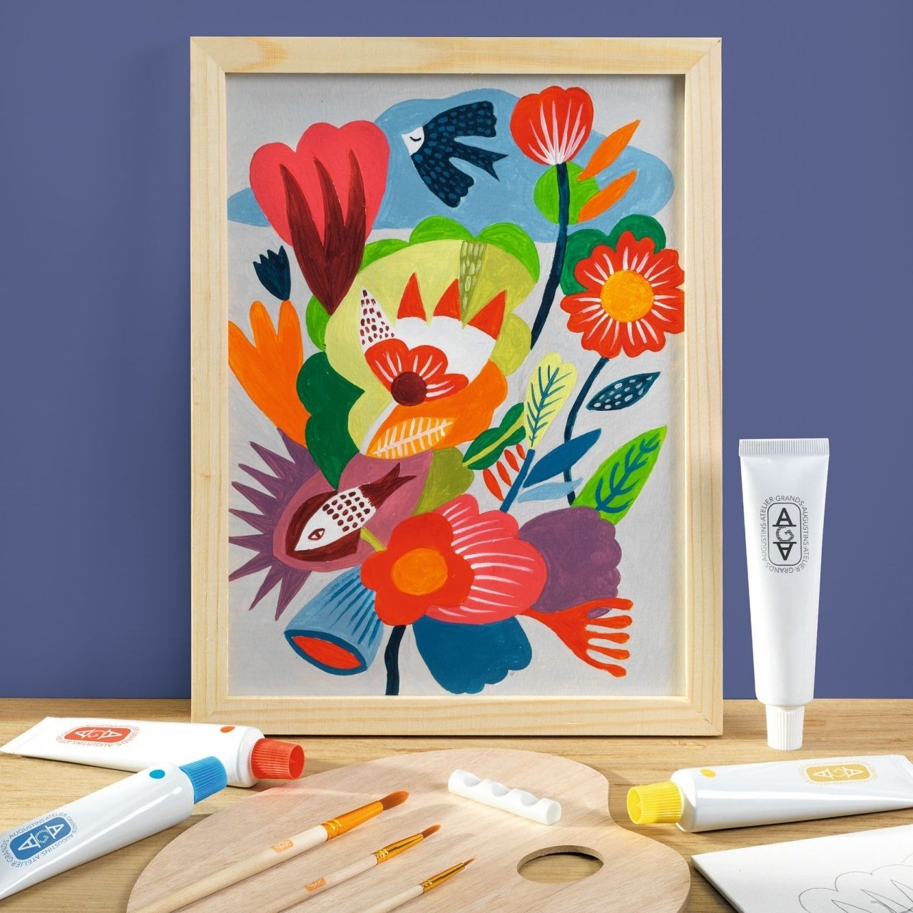Atelier creativ de pictură pentru adulți Flori, Djeco