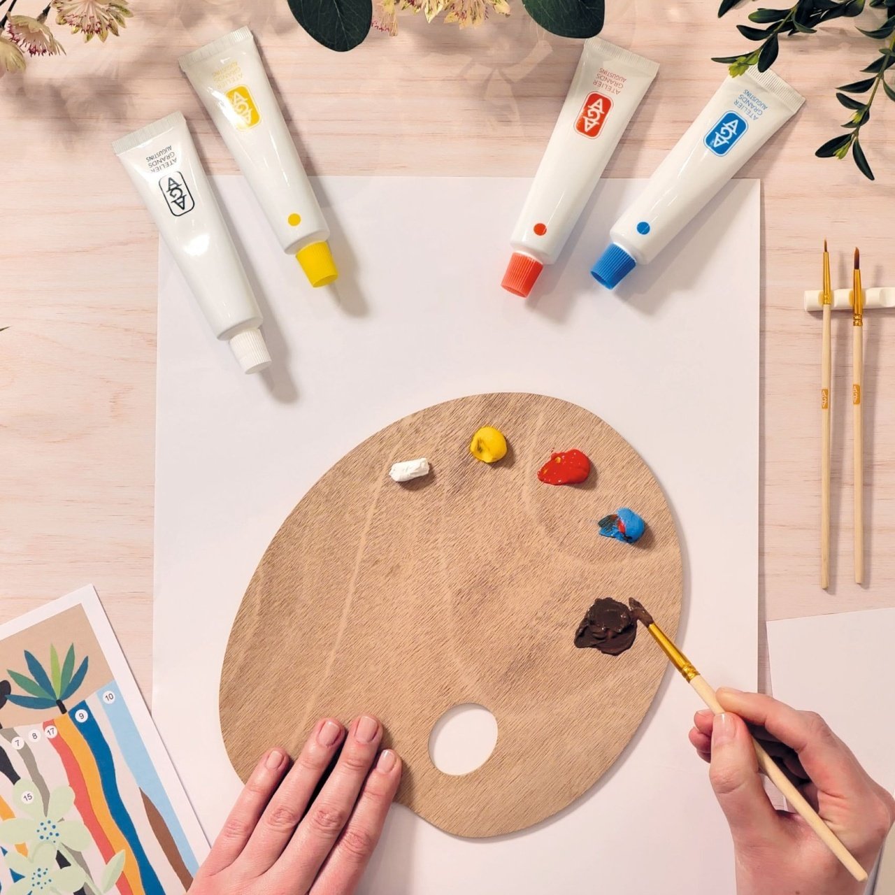 Atelier creativ de pictură pentru adulți Tigru, Djeco