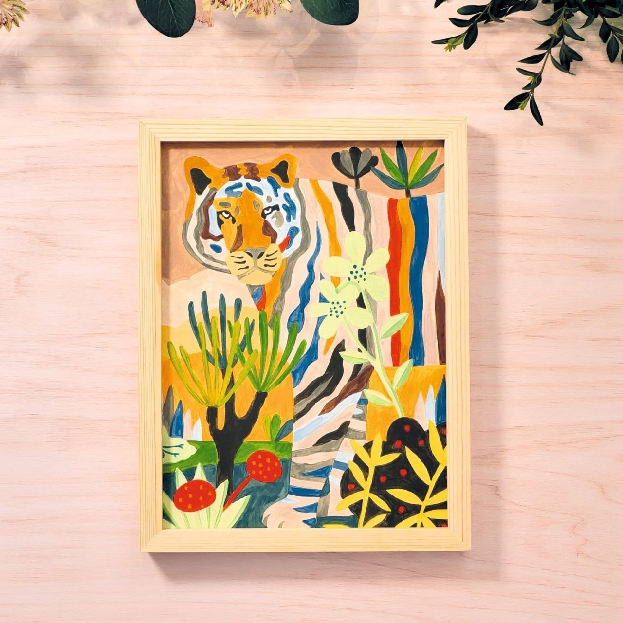 Atelier creativ de pictură pentru adulți Tigru, Djeco