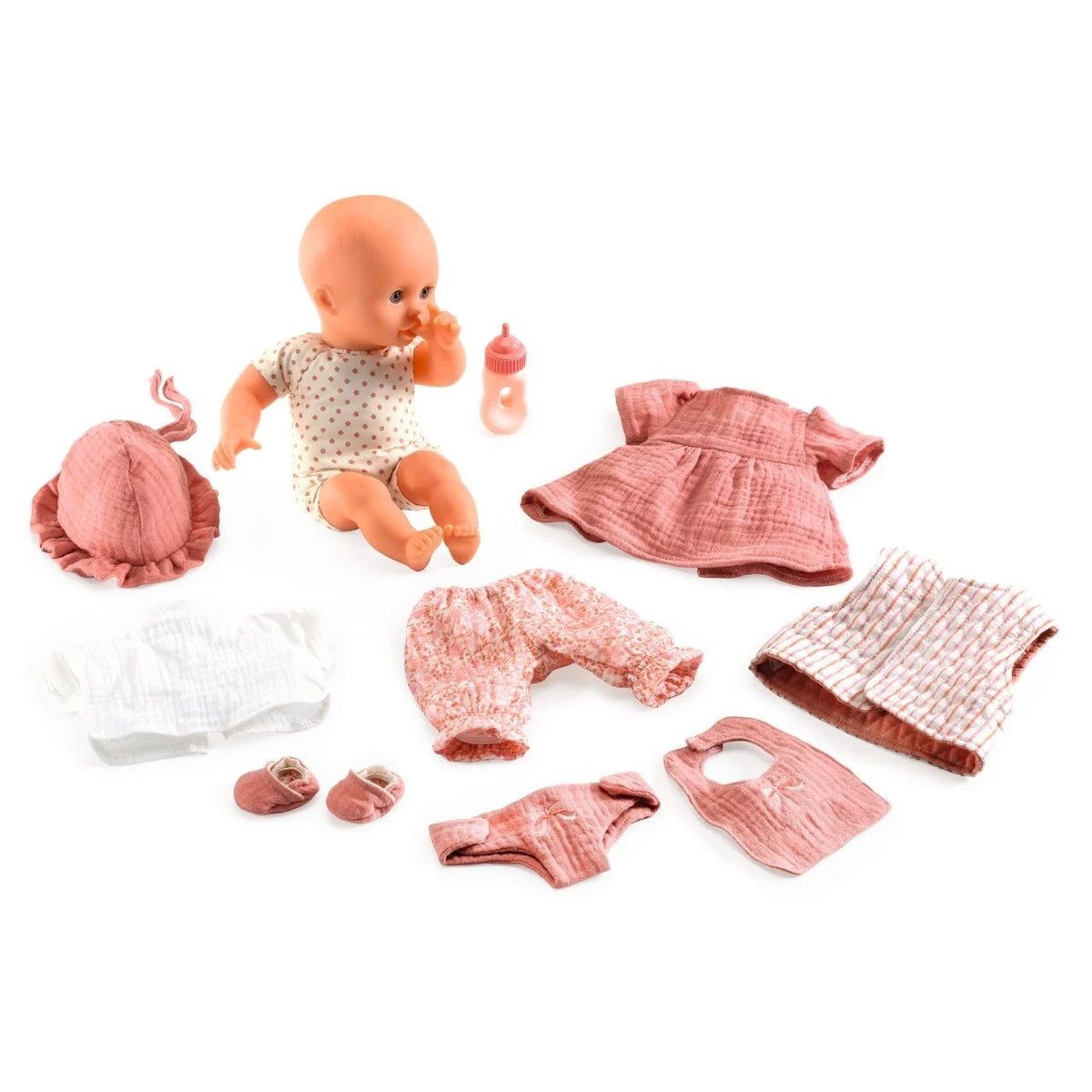 Bebeluşa Lily cu accesorii - Colecția Pomea, Djeco