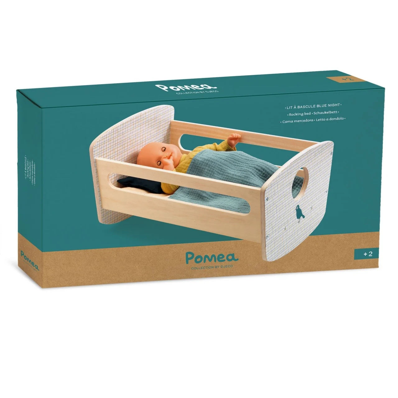 Colecția Pomea – Pătuț balansoar pentru păpuși, Djeco
