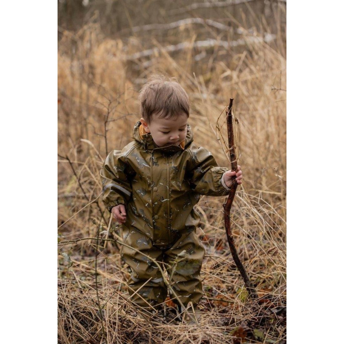 Costum întreg impermeabil căptușit fleece pentru ploaie, vreme rece și vânt – CeLaVi – Dino