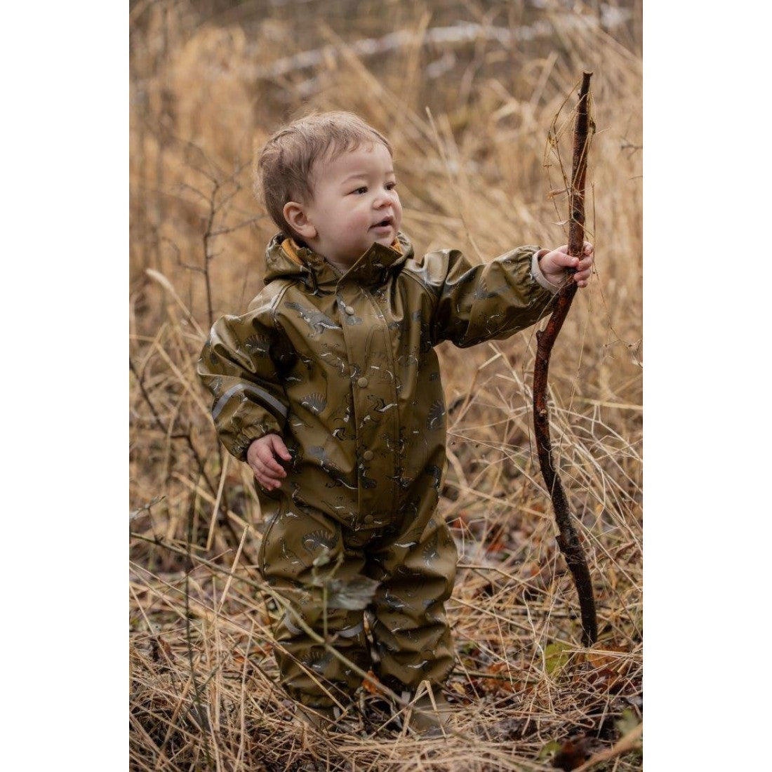 Costum întreg impermeabil căptușit fleece pentru ploaie, vreme rece și vânt – CeLaVi – Dino