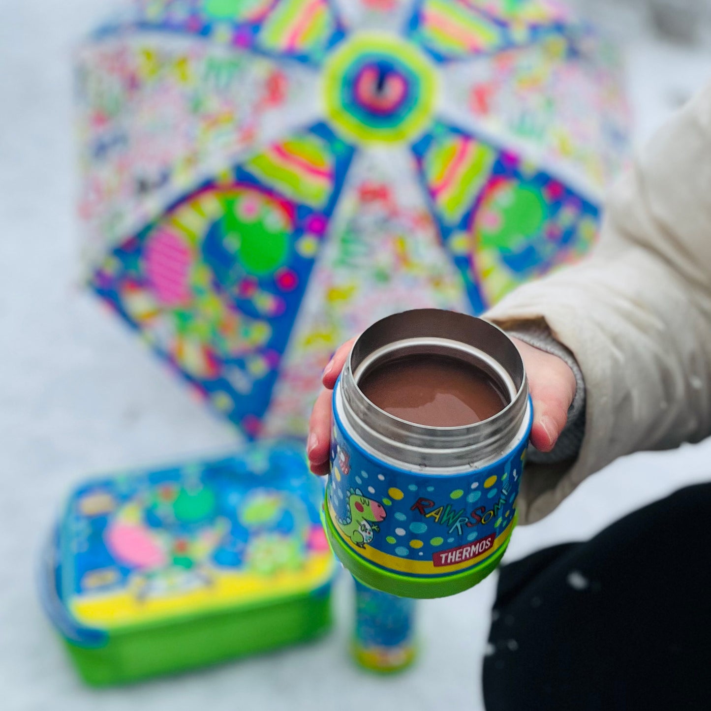 Termos pentru copii pentru mâncare - dinozaur, 290 ml - Thermos