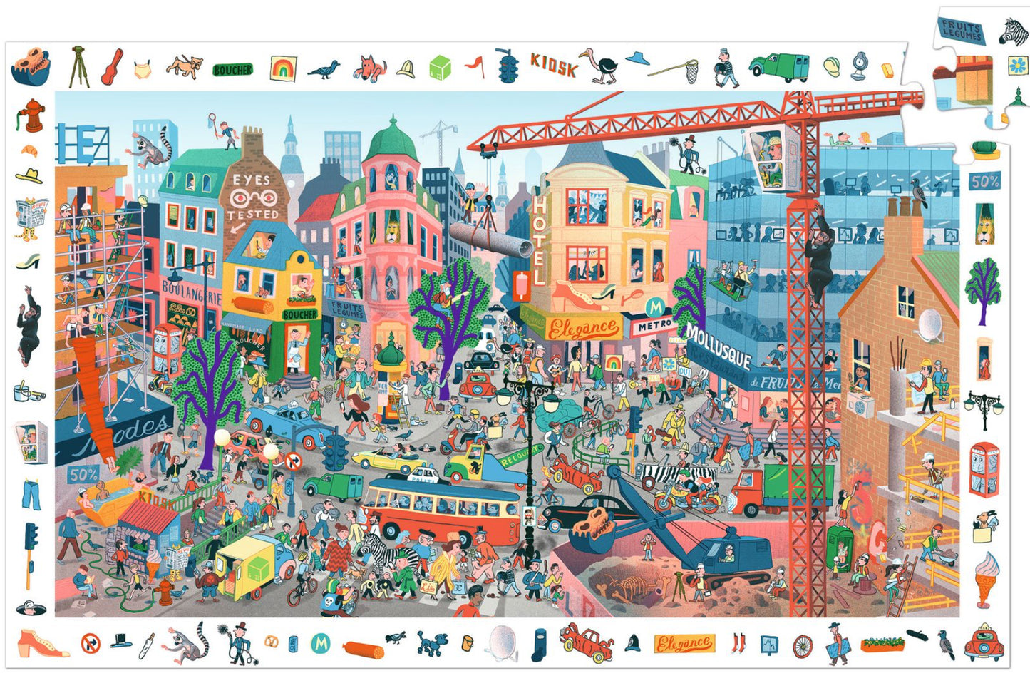 Puzzle observație Orașul, Djeco