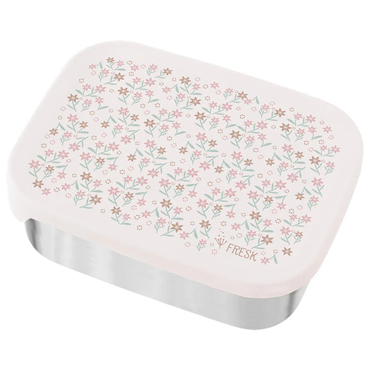 Cutie de prânz din oțel inoxidabil, Fresk, model Garden Flowers