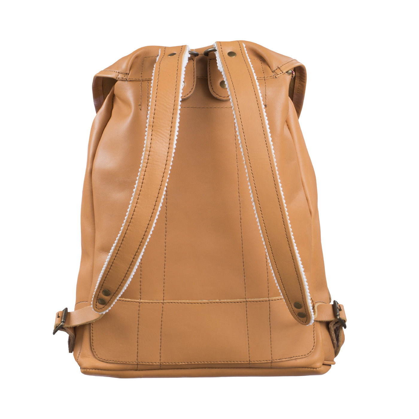 Ghiozdan de piele, Crem - 30 L