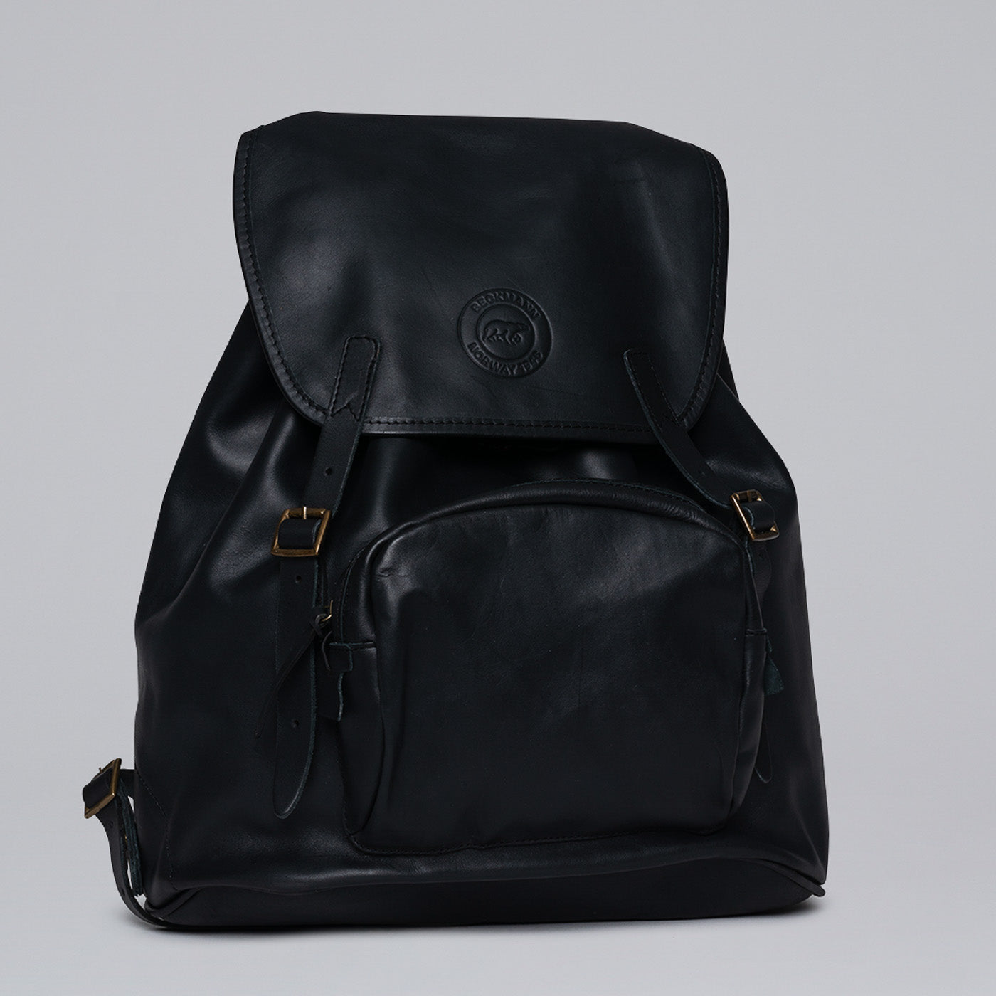 Ghiozdan Beckmann de piele, Negru - 30 L