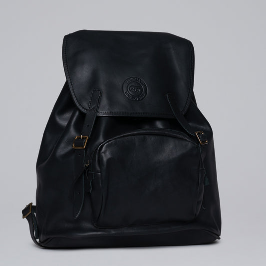 Ghiozdan Beckmann de piele, Negru - 30 L