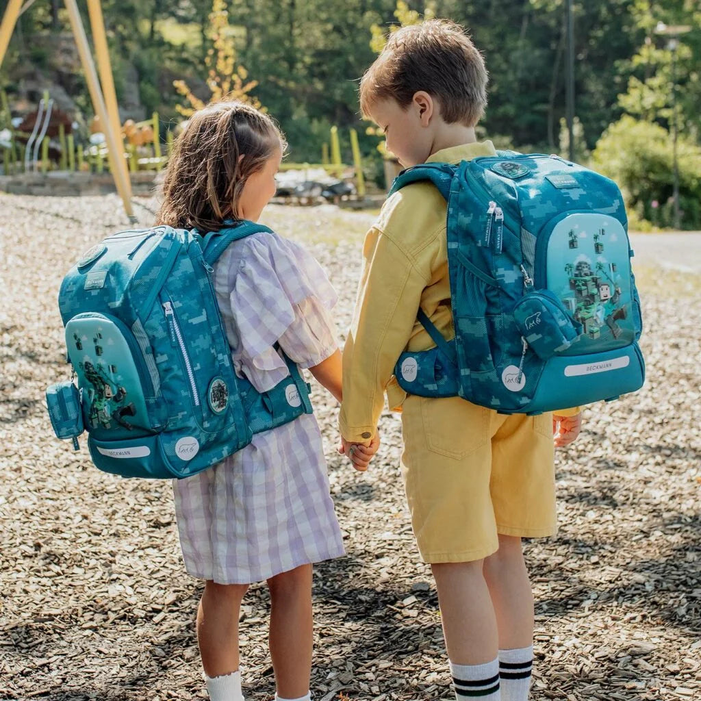 Ghiozdan, rucsac ergonomic cu pernǎ de aer Beckmann, Active Air FLX, Jungle game