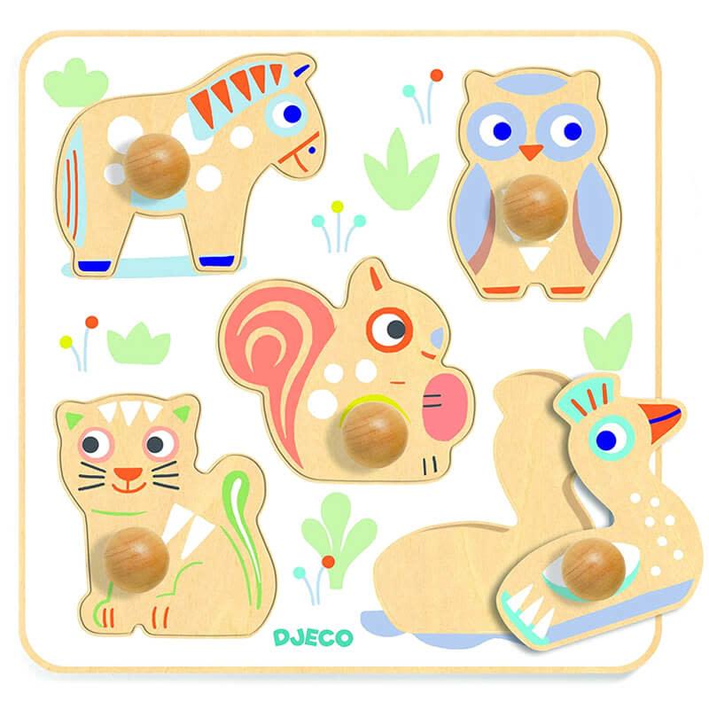 Puzzle lemn Babypuzzi - Djeco
