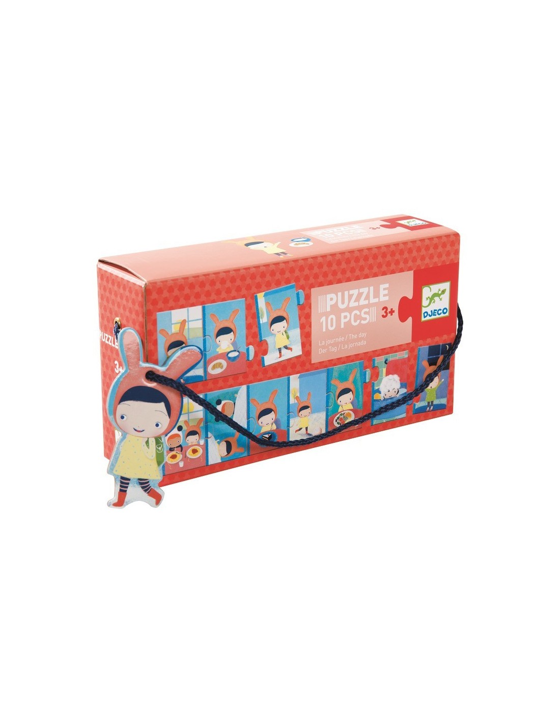 Puzzle trio Djeco activități de peste zi