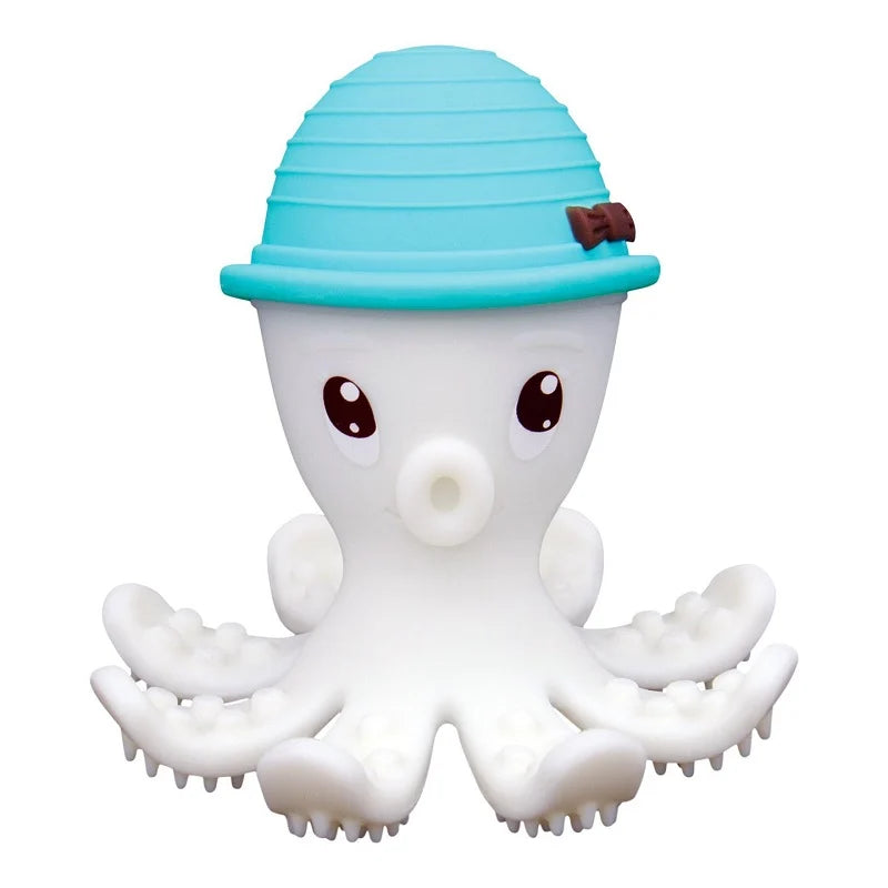 Inel gingival din silicon - Mombella - Octopus Albastru