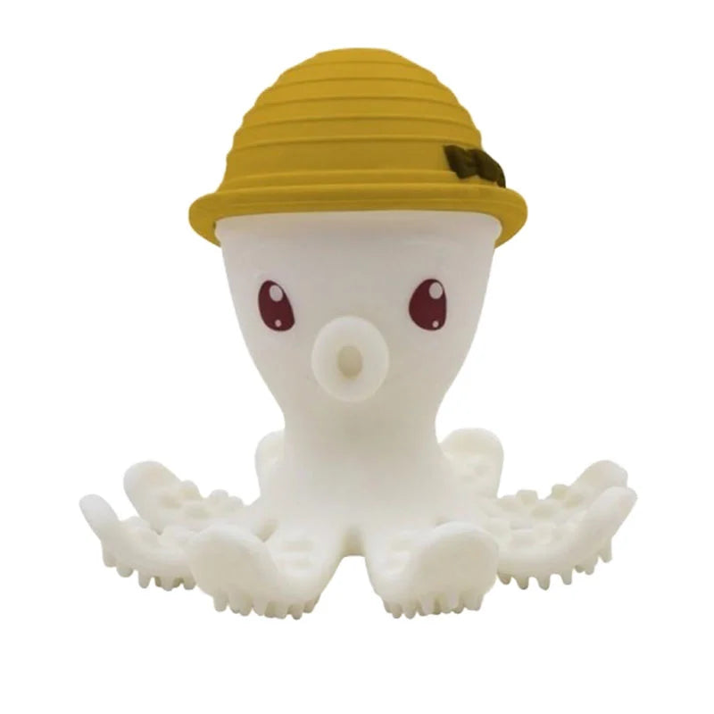 Inel gingival din silicon - Mombella - Octopus Galben