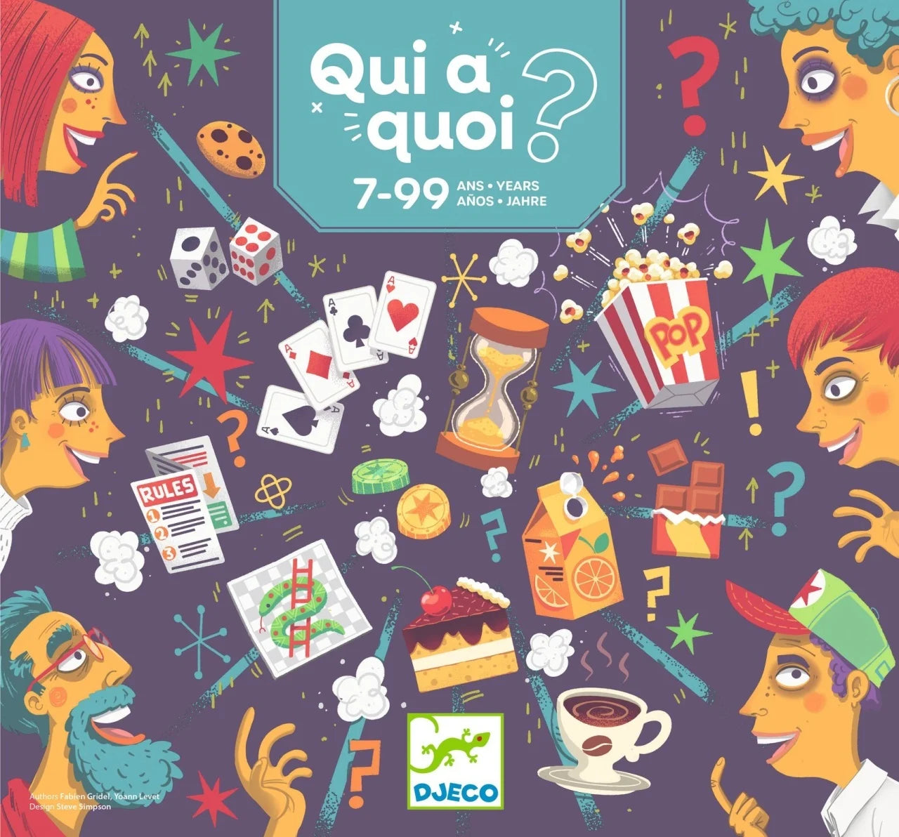 Joc cooperativ de logică Qui-à-quoi?, Djeco