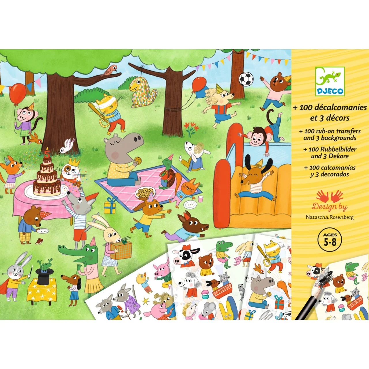 Joc creativ Transferuri cu tematicǎ petreceri, Djeco