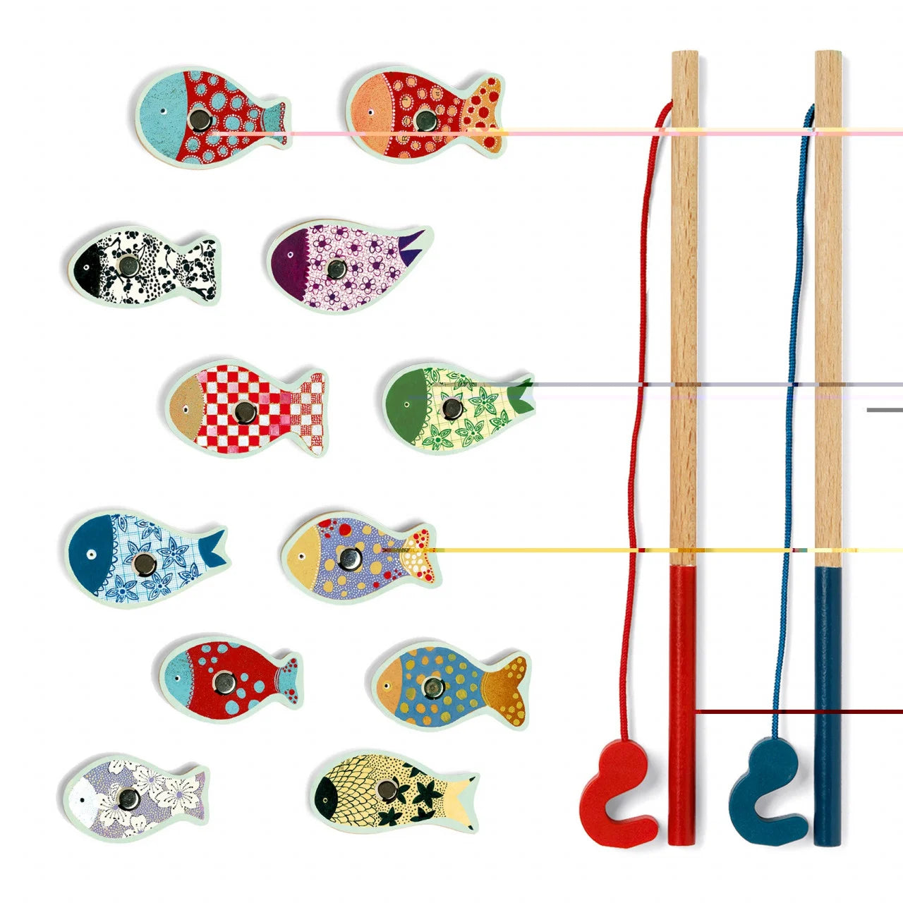 Joc de pescuit magnetic peşti Djeco