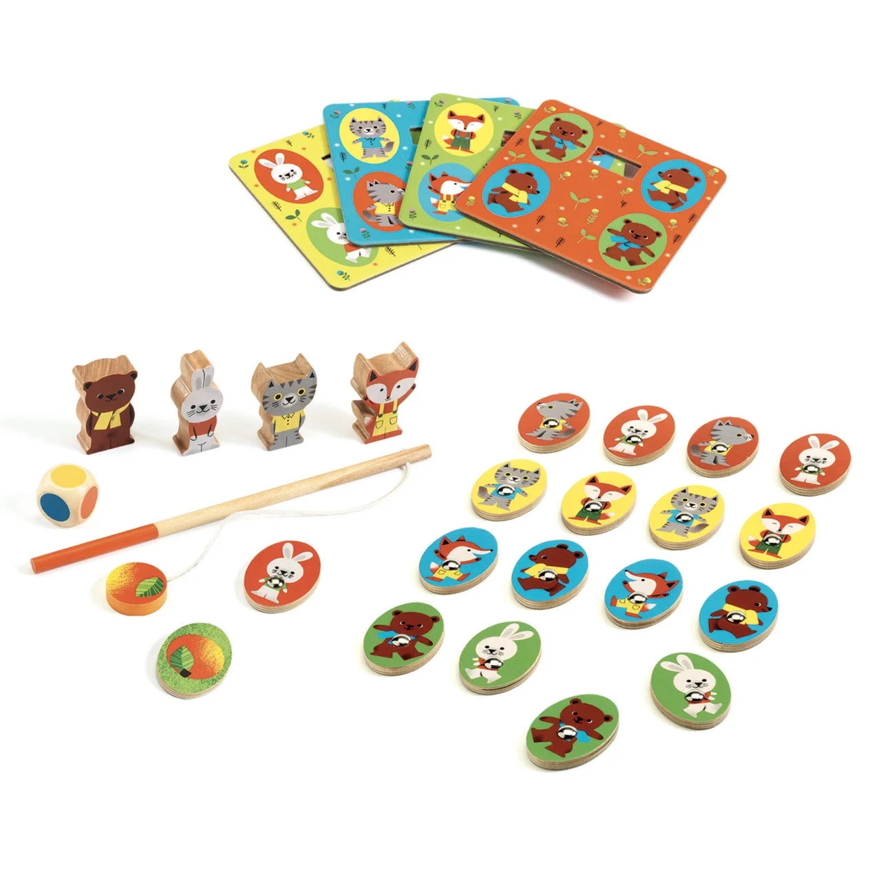 Joc educativ LudoWood 4 jocuri, Djeco