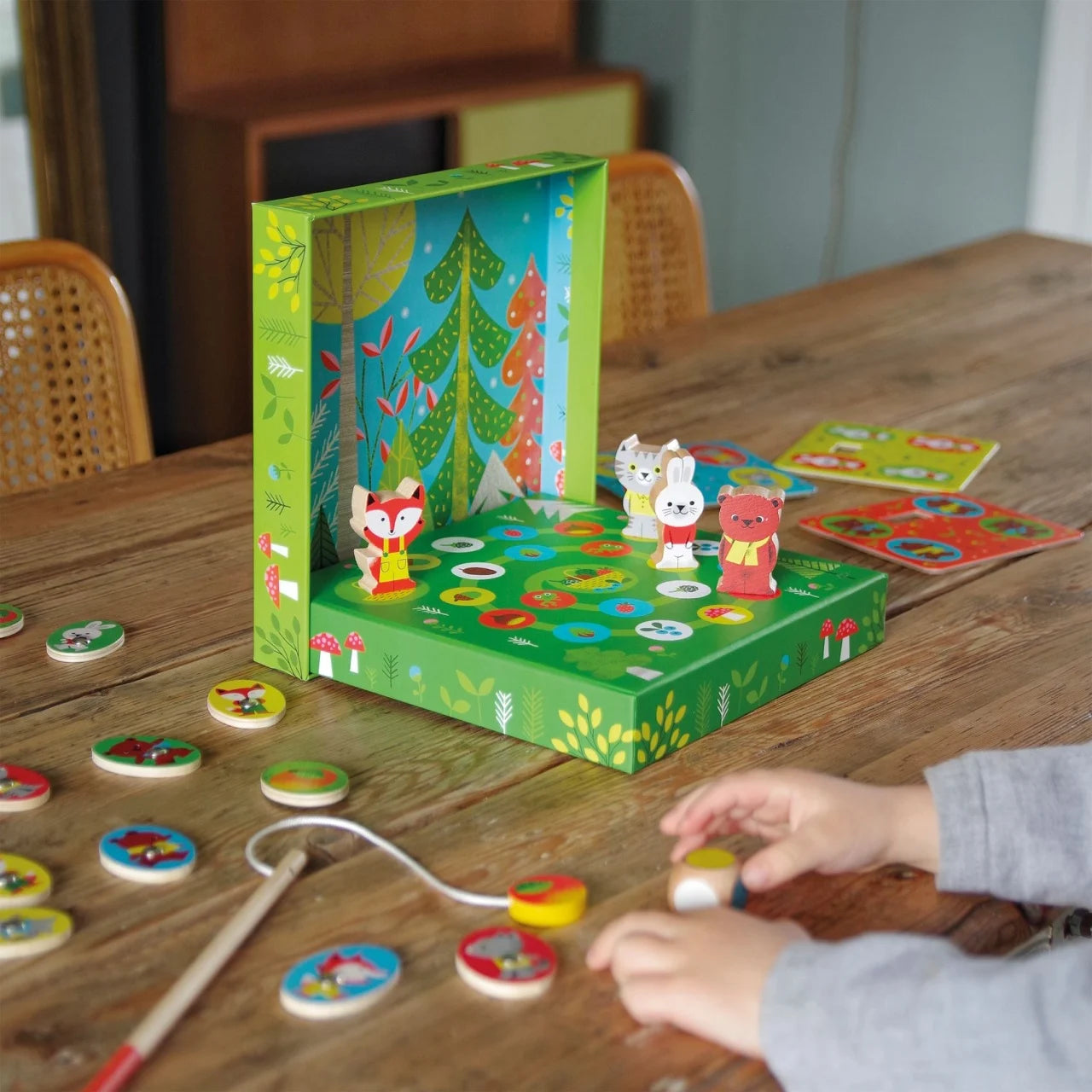 Joc educativ LudoWood 4 jocuri, Djeco