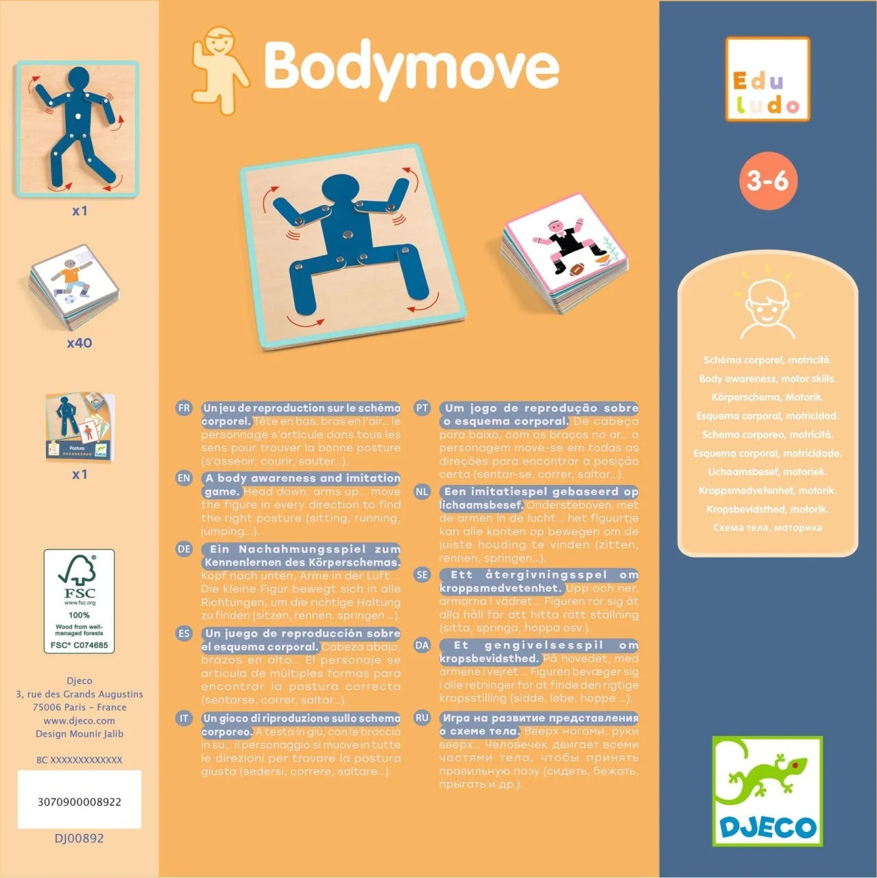 Joc Eduludo Bodymove, Djeco