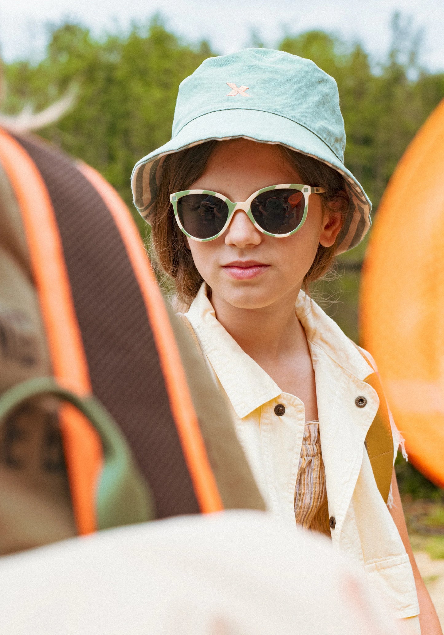 Ochelari de soare polarizați KI ET LA 4-6 ani - Butterfly Salvia Stripe