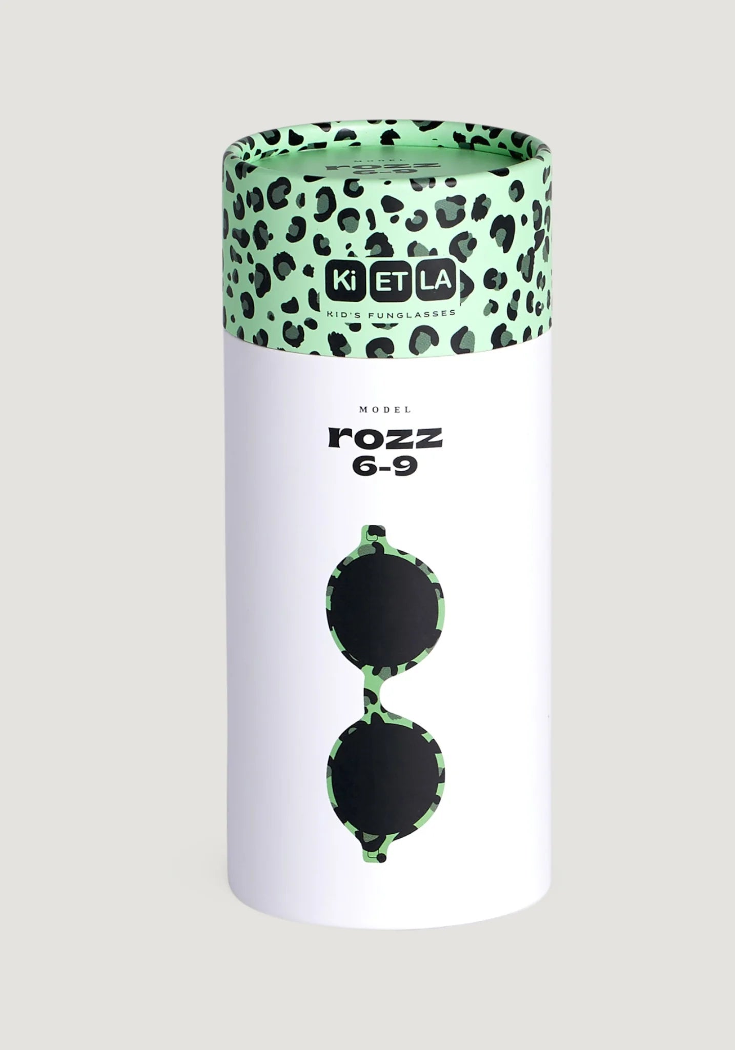 Ochelari de soare polarizați KI ET LA 6-9 ani - Round Green Leo